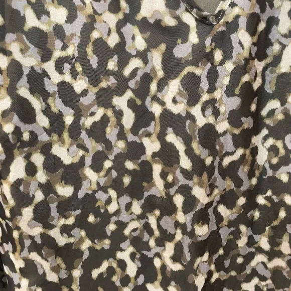 Ikks camouflage leopard dress long sleeve size médium - Picture 9 of 9